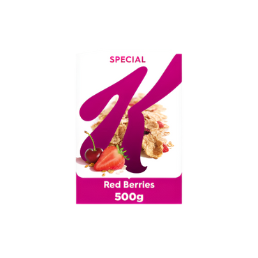 Kellogg's Special K Red Berries Breakfast Cereal 500g – crispy flakes with real red berries